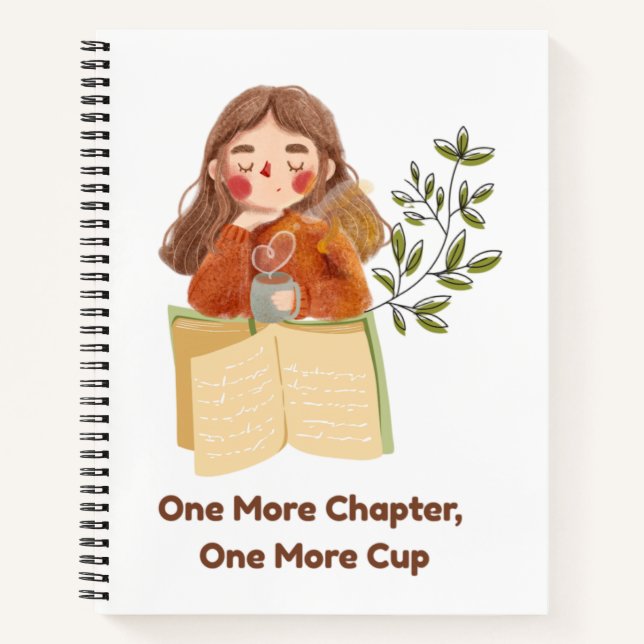 Un capítulo más, una taza más | cuaderno (Anverso)