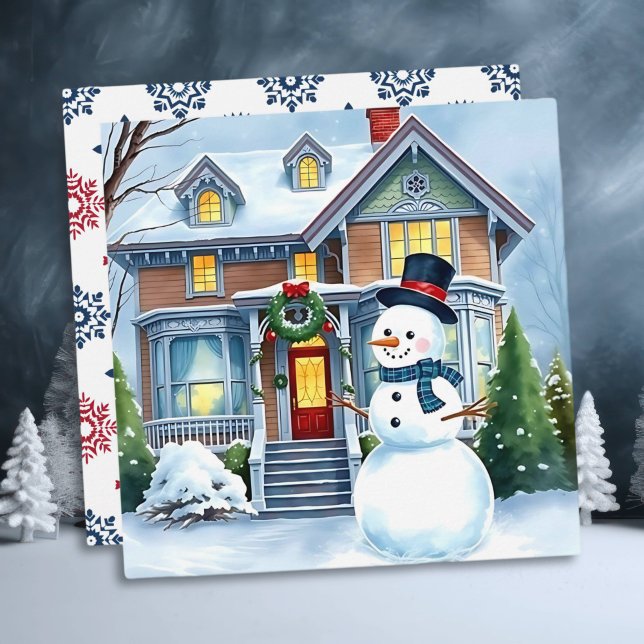 Un caprichoso hombre de nieve en los Navidades de  (Subido por el creador)