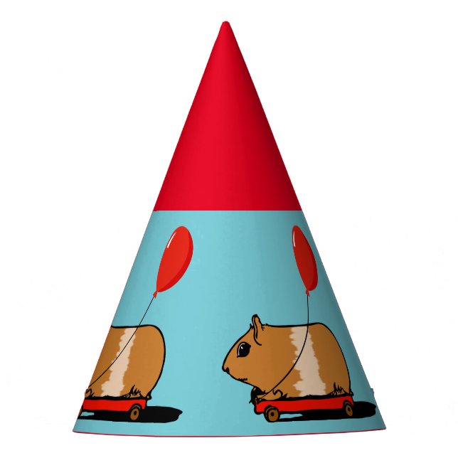 Un cerdo guineano monta un Gorra Fiesta de carro (Anverso)