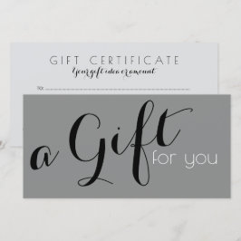 Un certificado de regalo para tus ideas - Tipograf