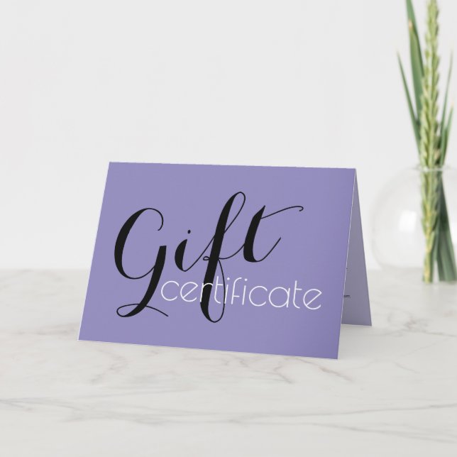 Un certificado de regalo para tus ideas - Tipograf (Anverso)