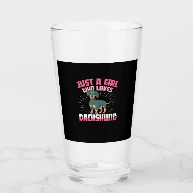 Un Chica que ama a Dachshund (Anverso)