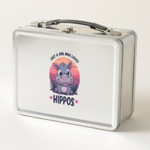 Un Chica que ama a Hippos - Un bebé lindo Hippo Mo