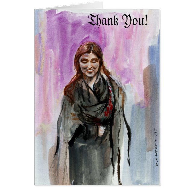 Un Chica sonriente en negro (Frente)