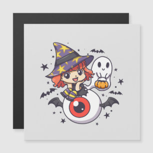 Un chico brujo para Halloween