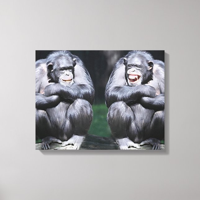 Un Chiste entre la impresión de lienzo de amigos (Anverso)