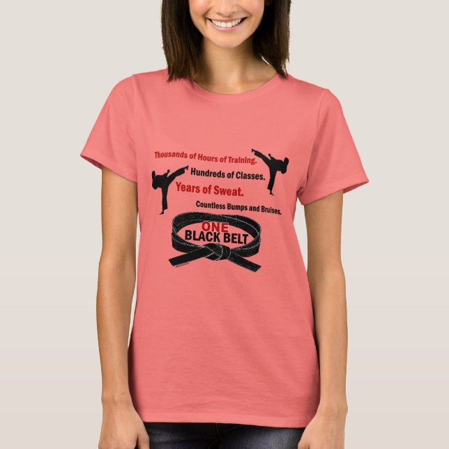 UN cinturón negro 1 CAMISETAS KARATE y APARIENCIA (Anverso)
