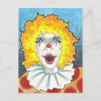 Un circo payaso fantasía arte postal impresión
