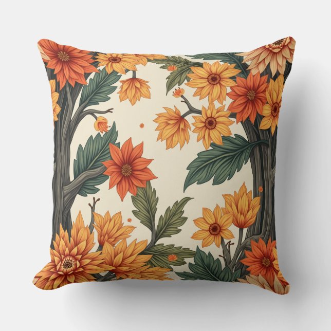 Un cojín acogedor con aires de otoño. (Anverso)