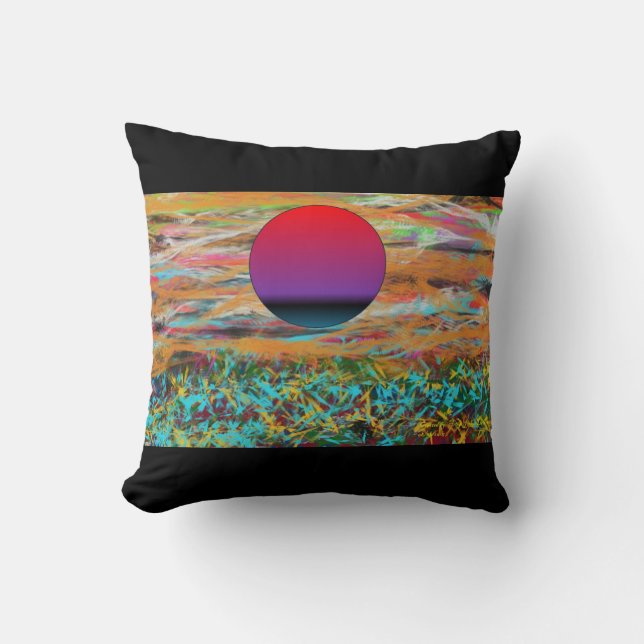 Un Cojín decorativo abstracto de la realidad (Anverso)