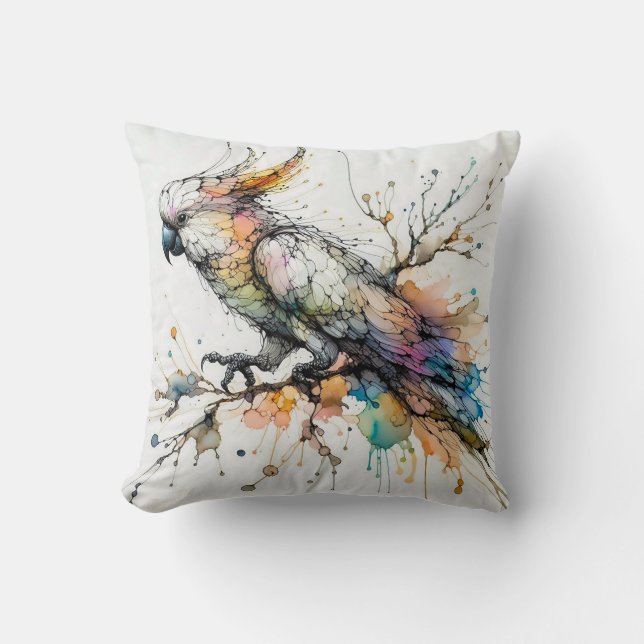 UN COJÍN DECORATIVO COCKATOO (Anverso)