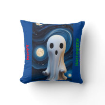 Un Cojín decorativo fantasma de Halloween