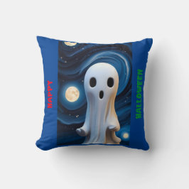 Un Cojín decorativo fantasma de Halloween