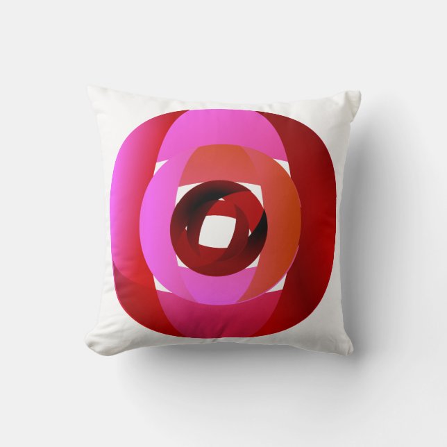 Un Cojín decorativo Rosa moderno (Anverso)