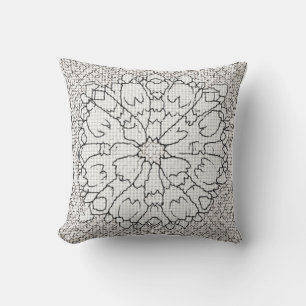 Un cojín y almohada de diseño