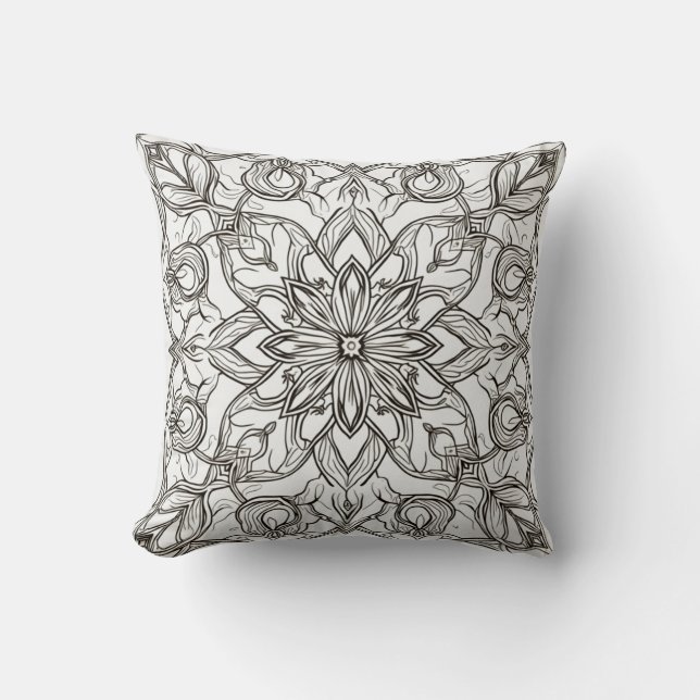 Un cojín y almohada de diseño (Anverso)