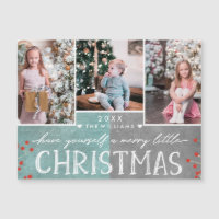 Un Collage de fotos familiar de Navidades pequeños