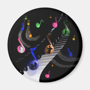 Un colorido y divertido imán musical para los aman