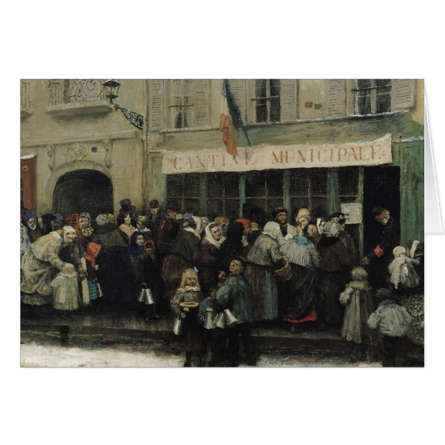 Un comedor comunitario durante el cerco de París (Anverso (Horizontal))