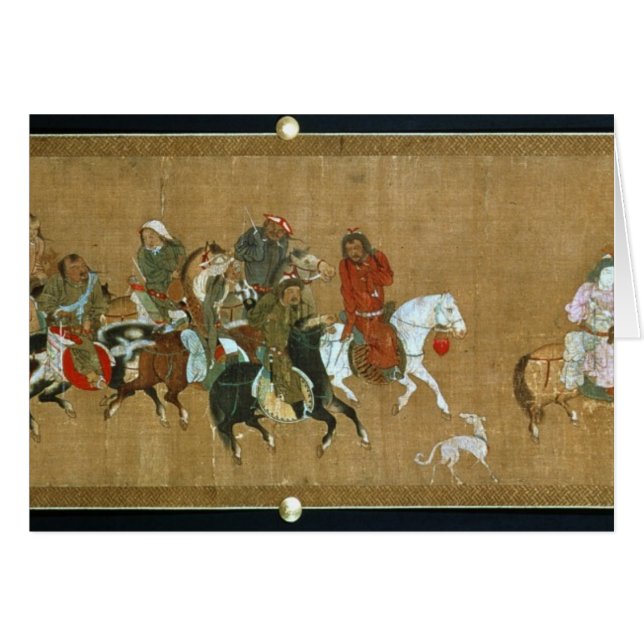 Un convoy de Mongols, chinos, siglo XIV (Anverso (Horizontal))