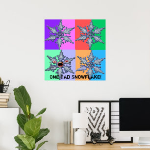 ¡Un copo de nieve malo! Póster