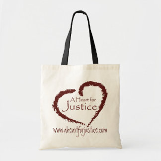 Un corazón para la bolsa de libros de la justicia