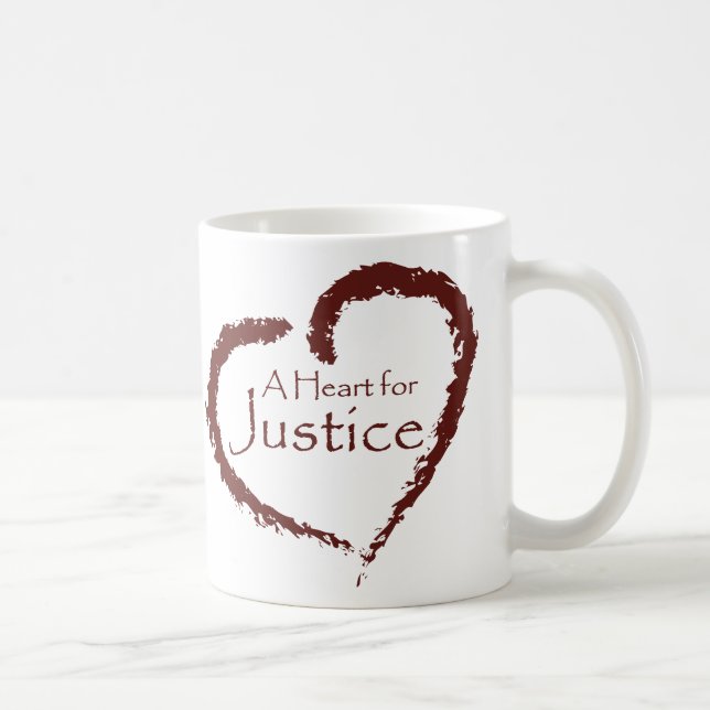 Un corazón para la taza de la justicia (Derecha)