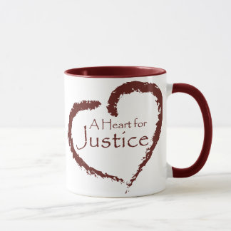 Un corazón para la taza de la justicia 15 onzas.