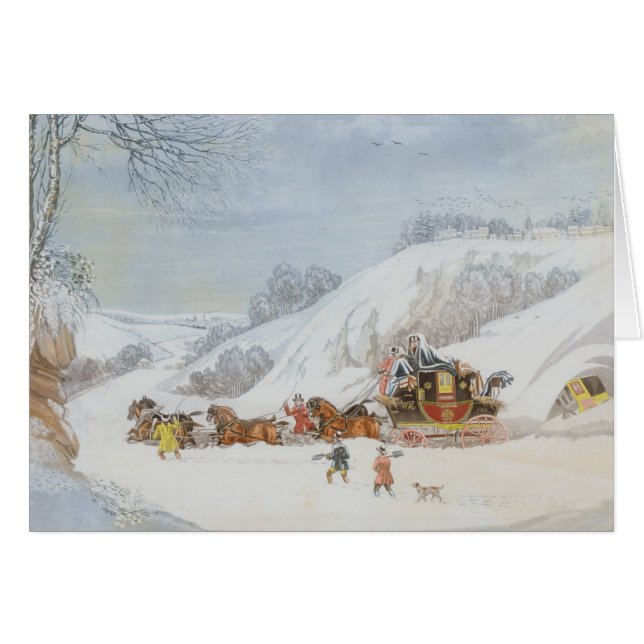 Un correo en nieve profunda (Anverso (Horizontal))