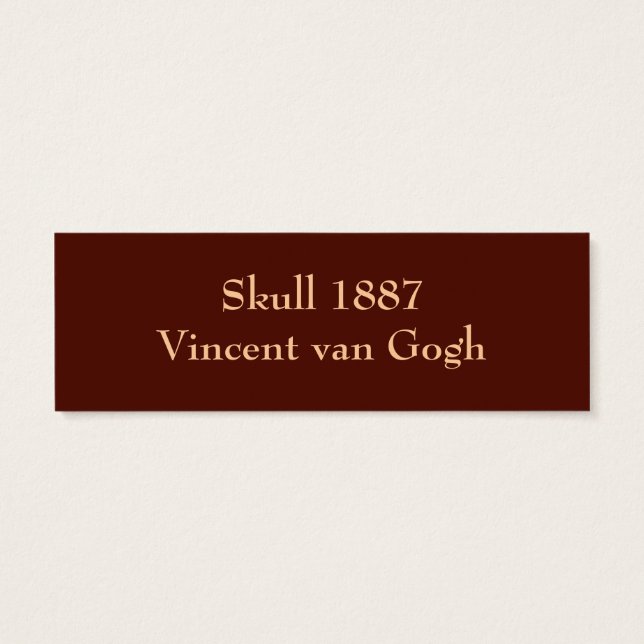 Un cráneo de Vincent van Gogh (Atrás)