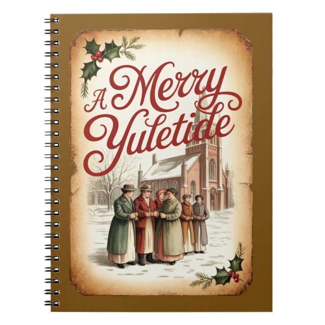 Un cuaderno alegre de yuletide (Frente)