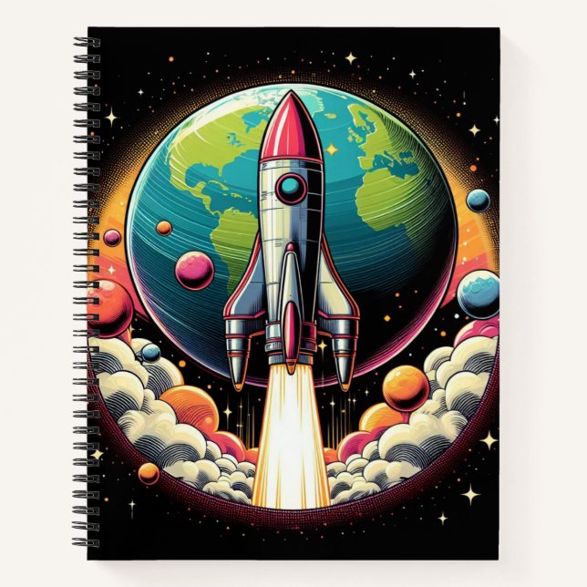 ¡Un cuaderno de cohetes! (Anverso)