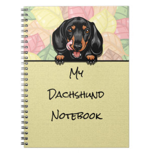 Un cuaderno de Dachshund lindo