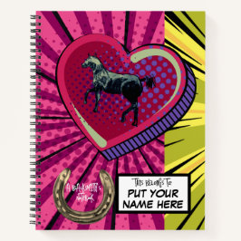 un cuaderno de farrier/ herrero