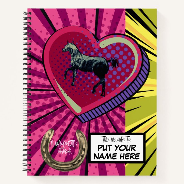 un cuaderno de farrier/ herrero (Anverso)