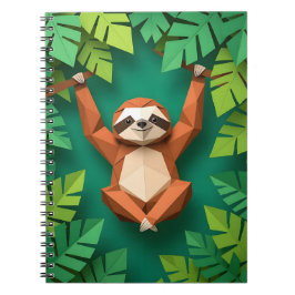 Un Cuaderno de Origami de Perezoso Lindo para el R