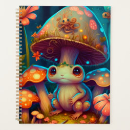 Un cuaderno de ranas de hongos mágicos