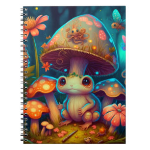 Un cuaderno de ranas de hongos mágicos