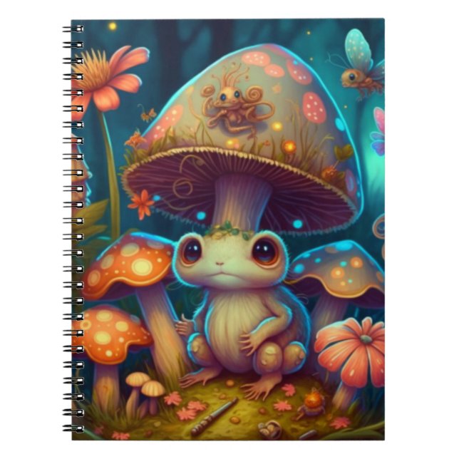 Un cuaderno de ranas de hongos mágicos (Frente)