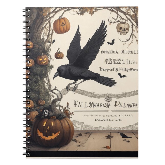 Un cuaderno tan único como tu Halloween (Frente)