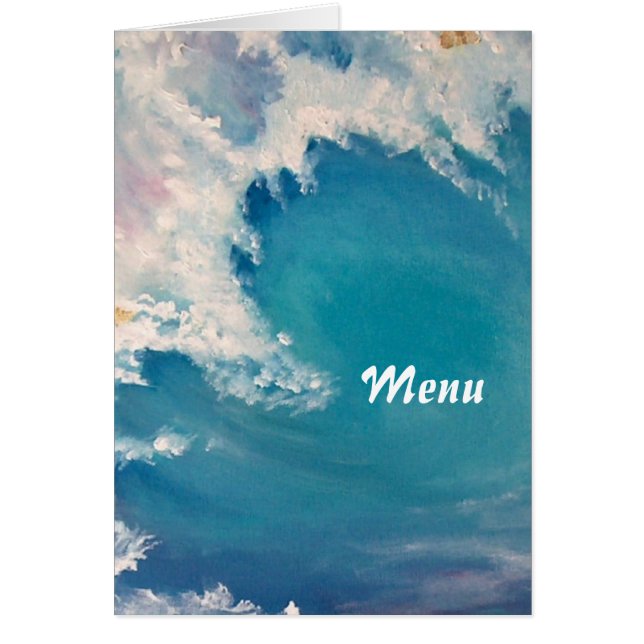 Un cuadro de una ola destellada con oro (Frente)