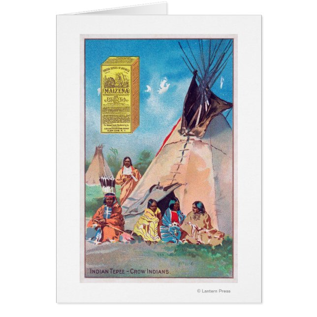 Un cuervo indio, anuncio de producto de Maizena (Frente)
