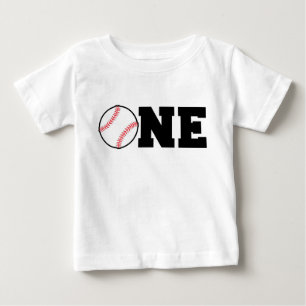 Un cumpleaños año de la camisa del béisbol