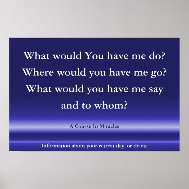 Un Curso En Milagros poster, Cita Espiritual Arte (Frente)