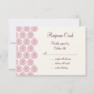 Un Damasco Vintage RSVP rosa/blanquecino