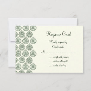 Un Damasco Vintage RSVP (verde)