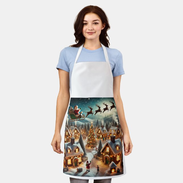 un delantal Navidad de cuento de hadas cálido (Gastado)