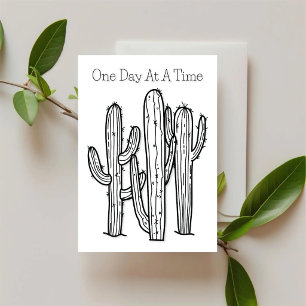 Un Día a la Vez – Tarjeta de Ánimo Desert Ink