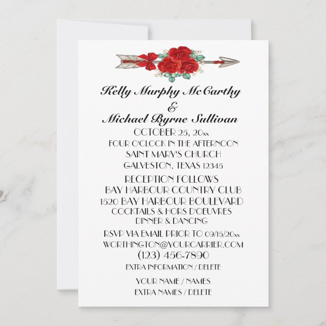 Un Día Agradable Para Un Boda - Invitación (Anverso)
