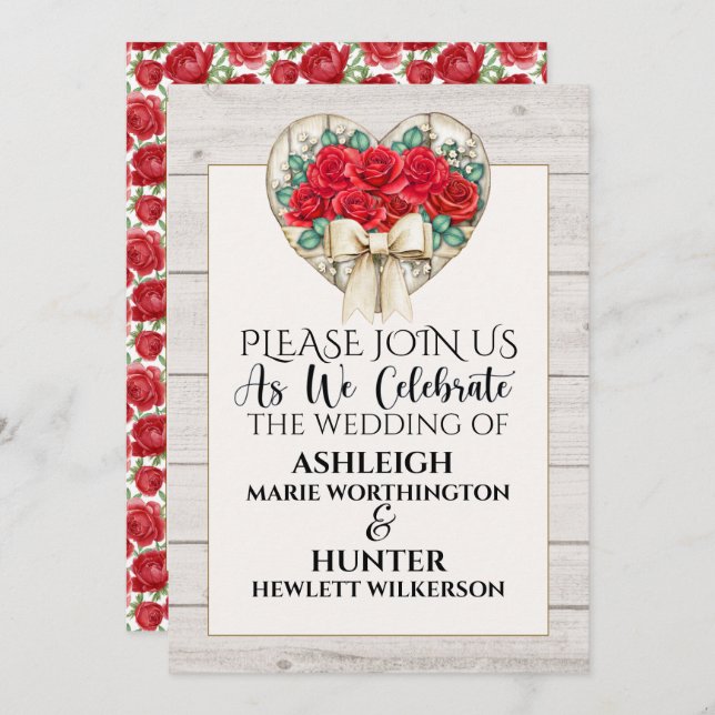 Un Día Agradable Para Un Boda - Invitación - Volve (Anverso / Reverso)
